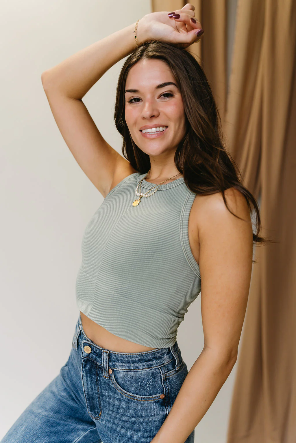 Layla Ribbed Cropped Brami Tank - Image 12