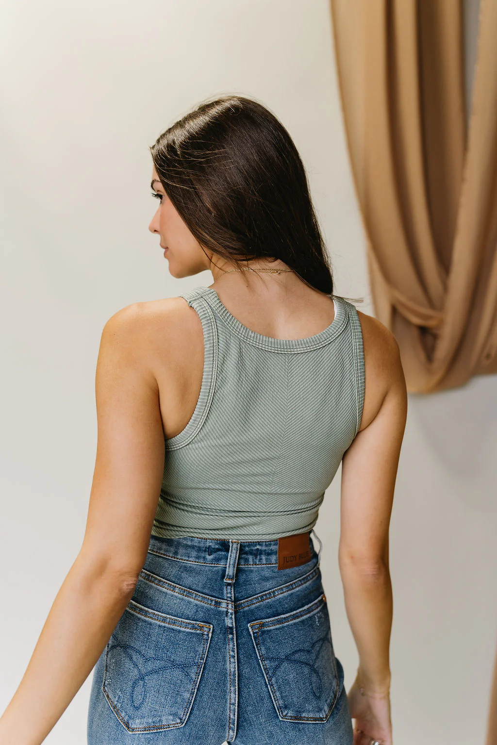 Layla Ribbed Cropped Brami Tank - Image 13