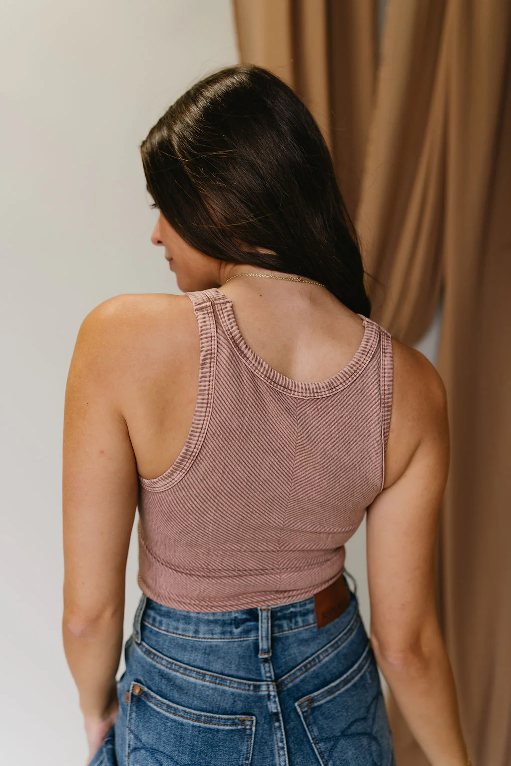 Layla Ribbed Cropped Brami Tank - Image 3