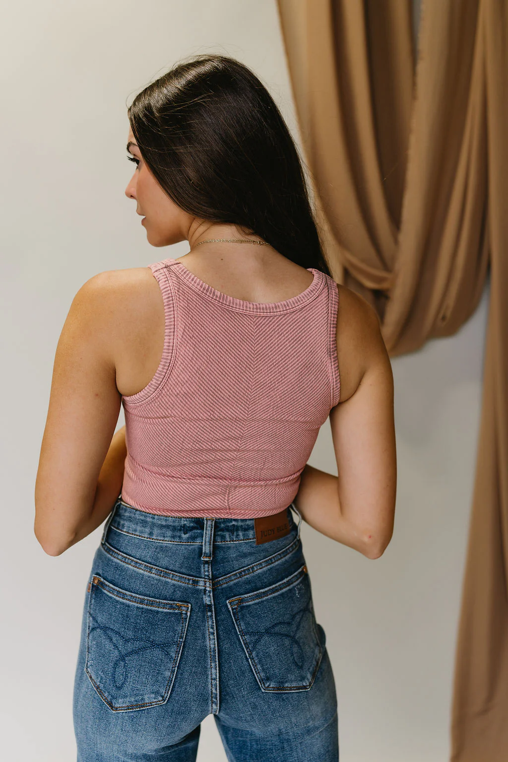 Layla Ribbed Cropped Brami Tank - Image 6