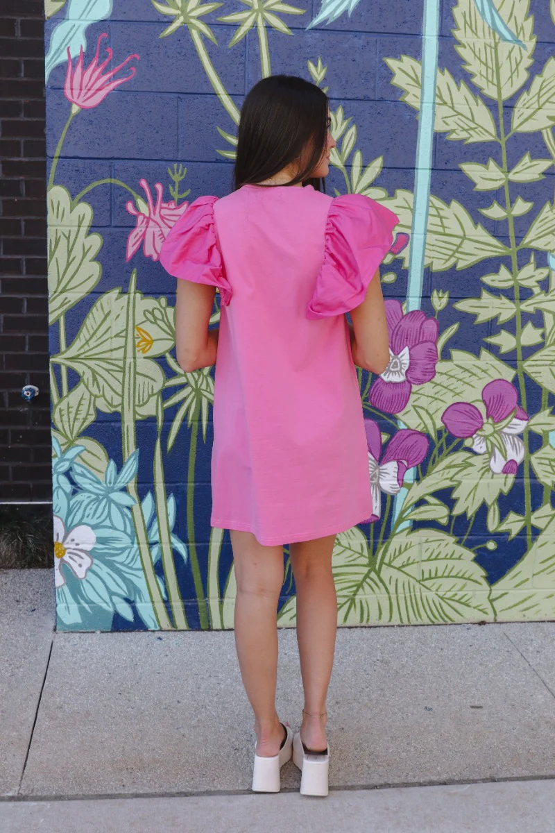 Layla Ruffle Sleeve Dress - Image 4