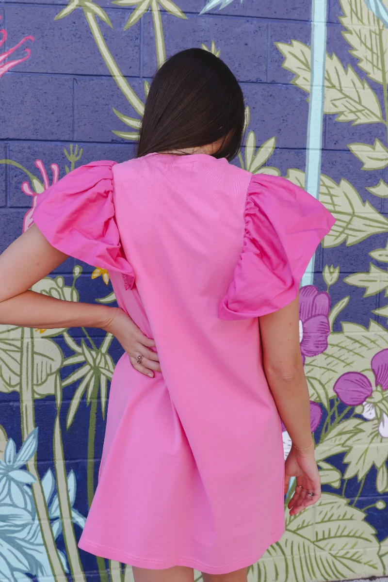 Layla Ruffle Sleeve Dress - Image 5