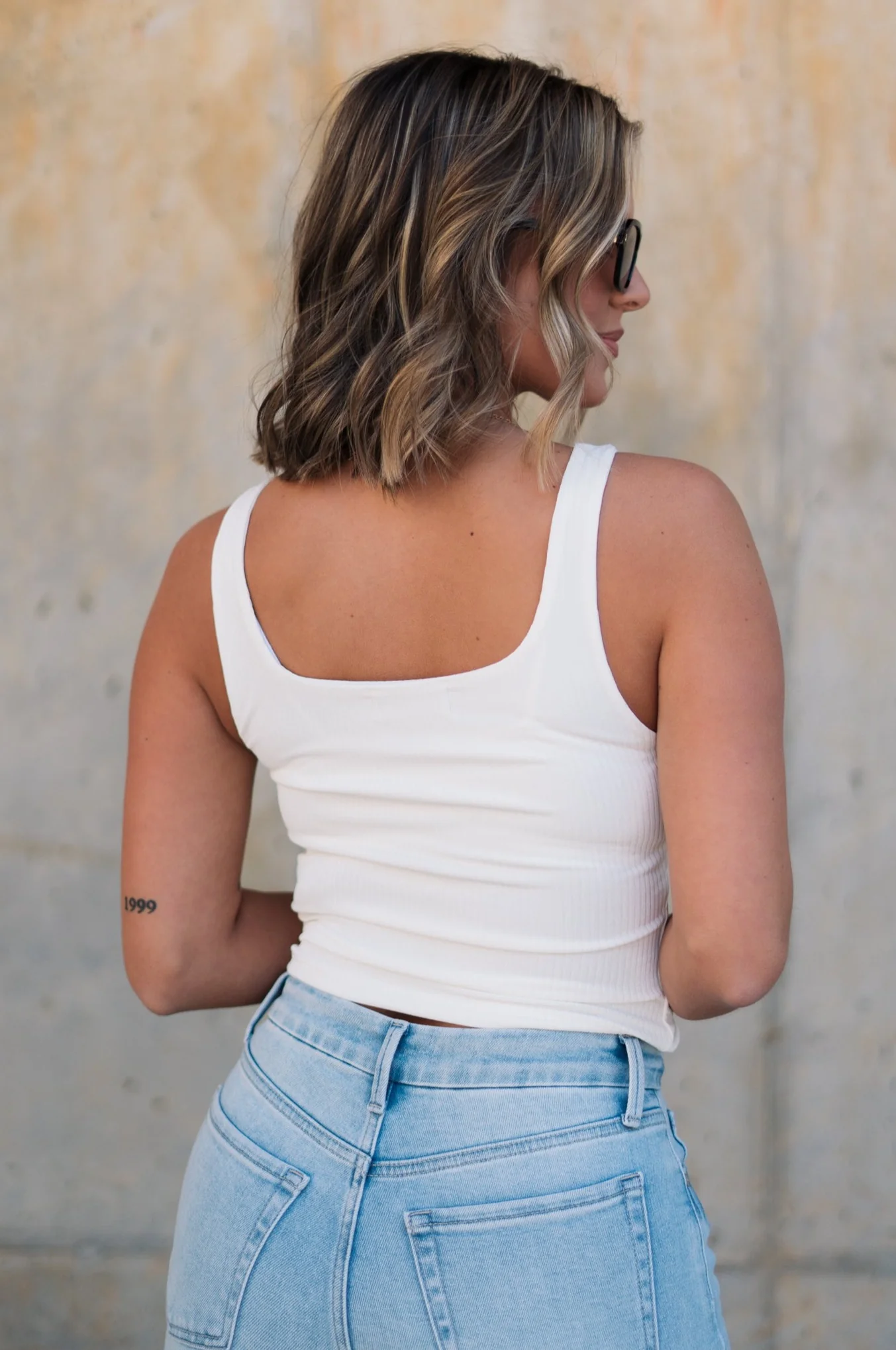 Leigh Square Neckline Sleeveless Tank - Image 4