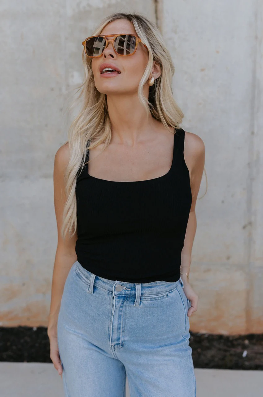 Leigh Square Neckline Sleeveless Tank - Image 8