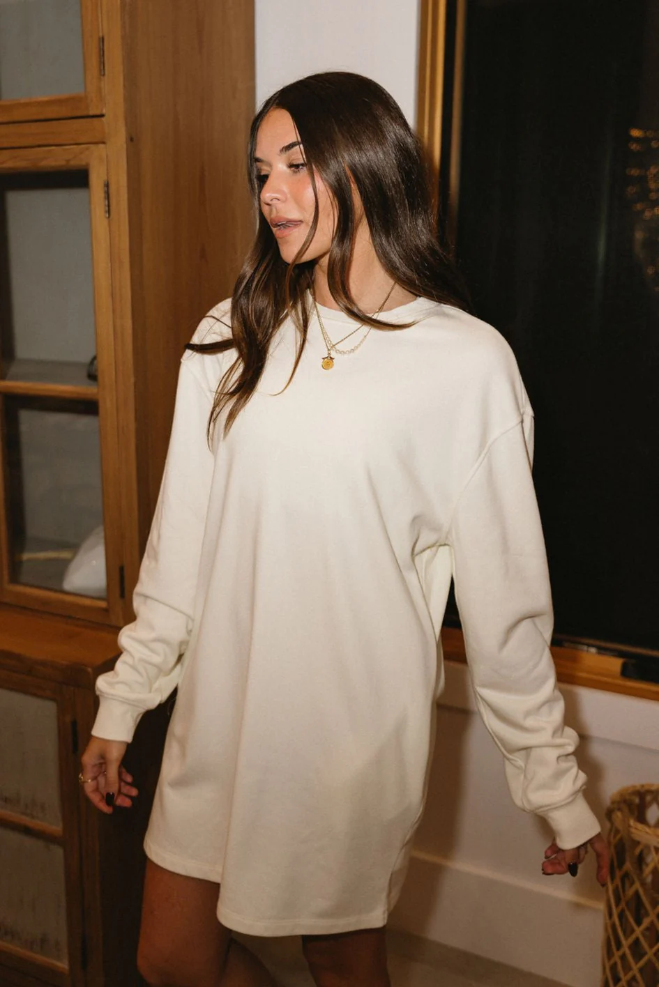 Leighton Cream Mineral Wash Dress - Image 7