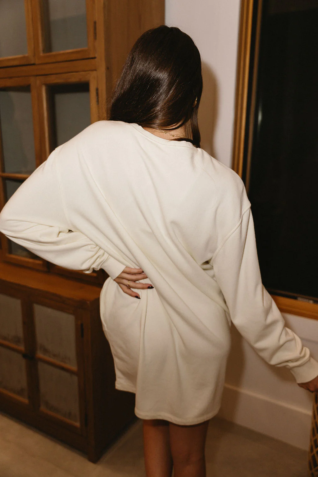 Leighton Cream Mineral Wash Dress - Image 8