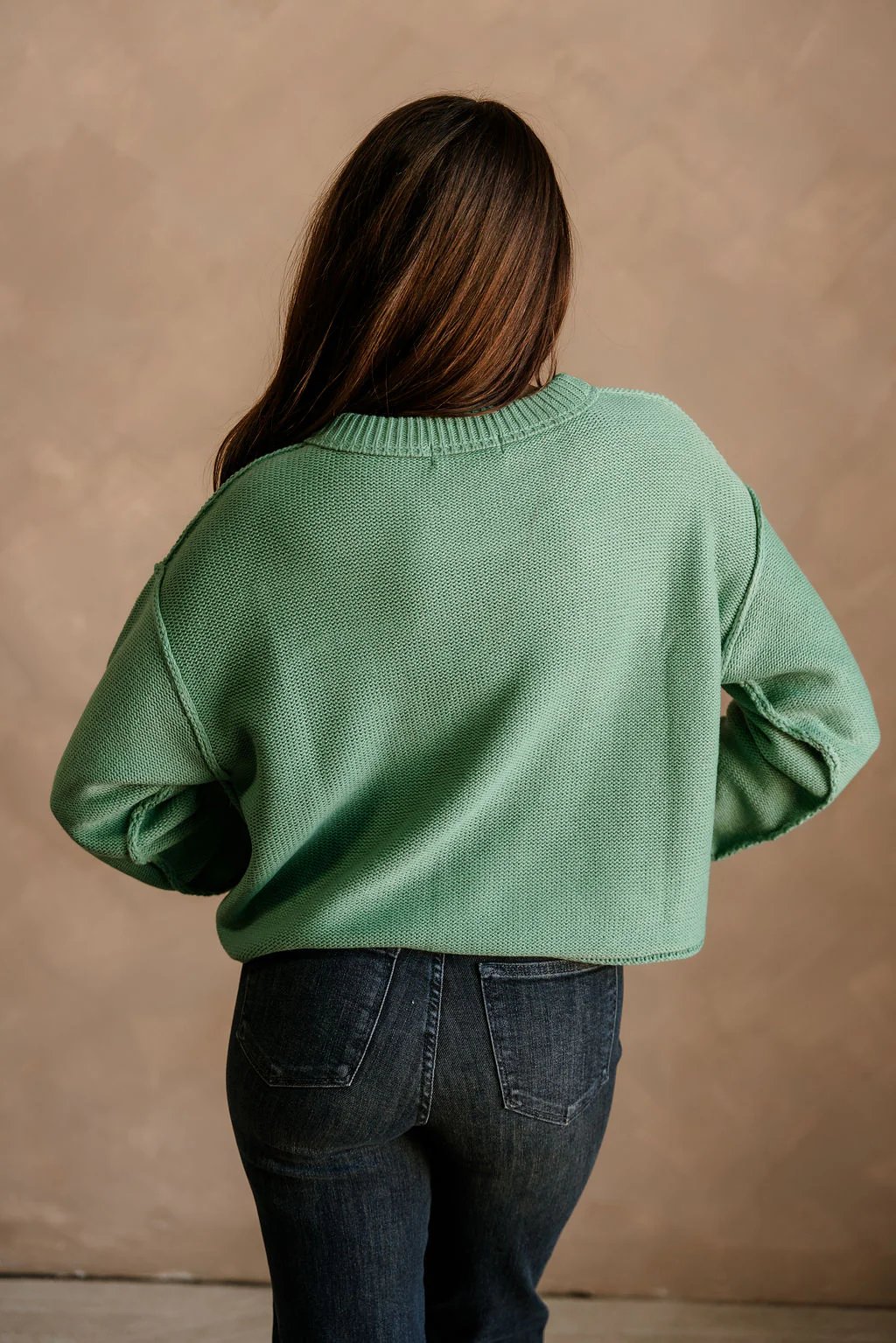 Leila Emerald Green Knit Sweater - Image 7