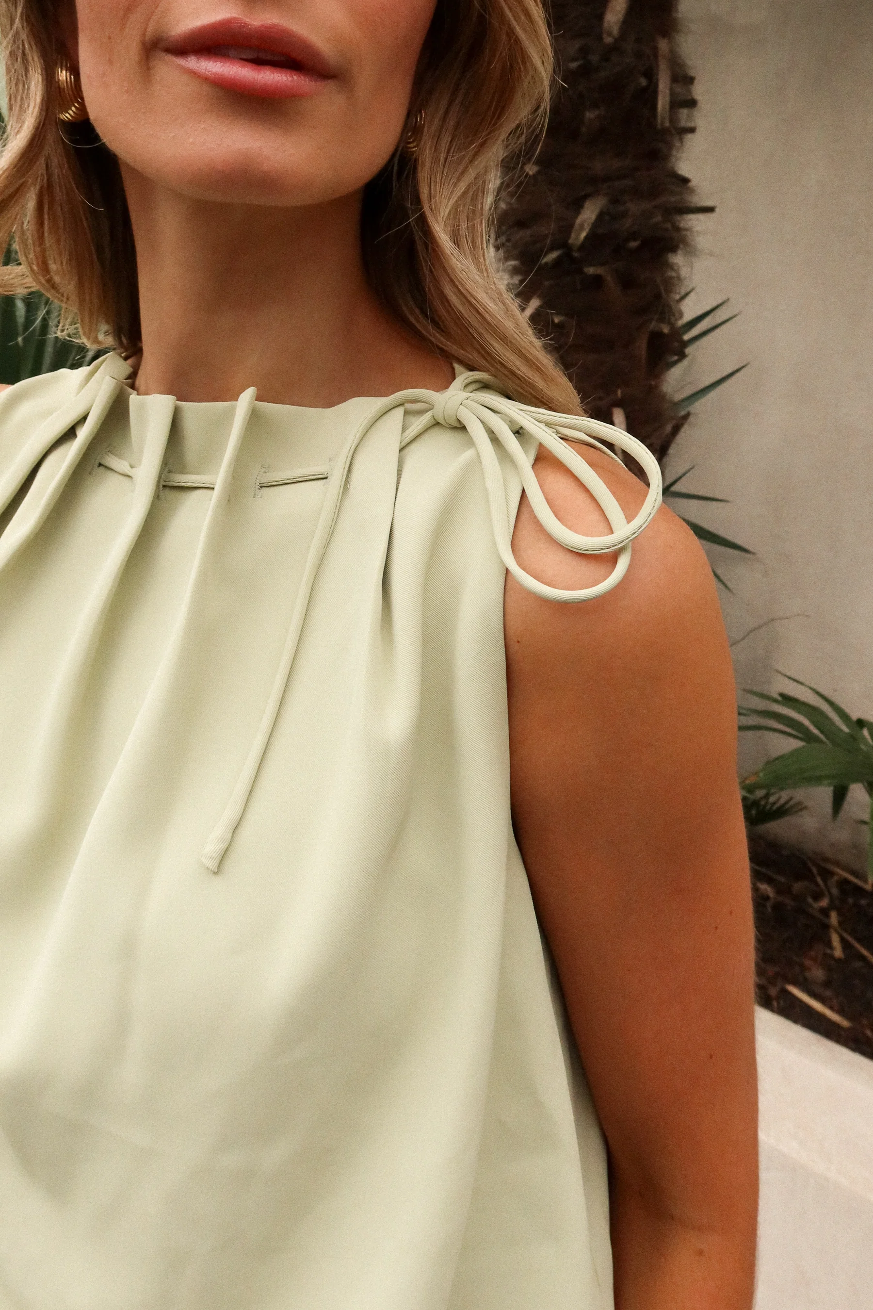 Leila Sage Bubble High Neck Tank - Image 3