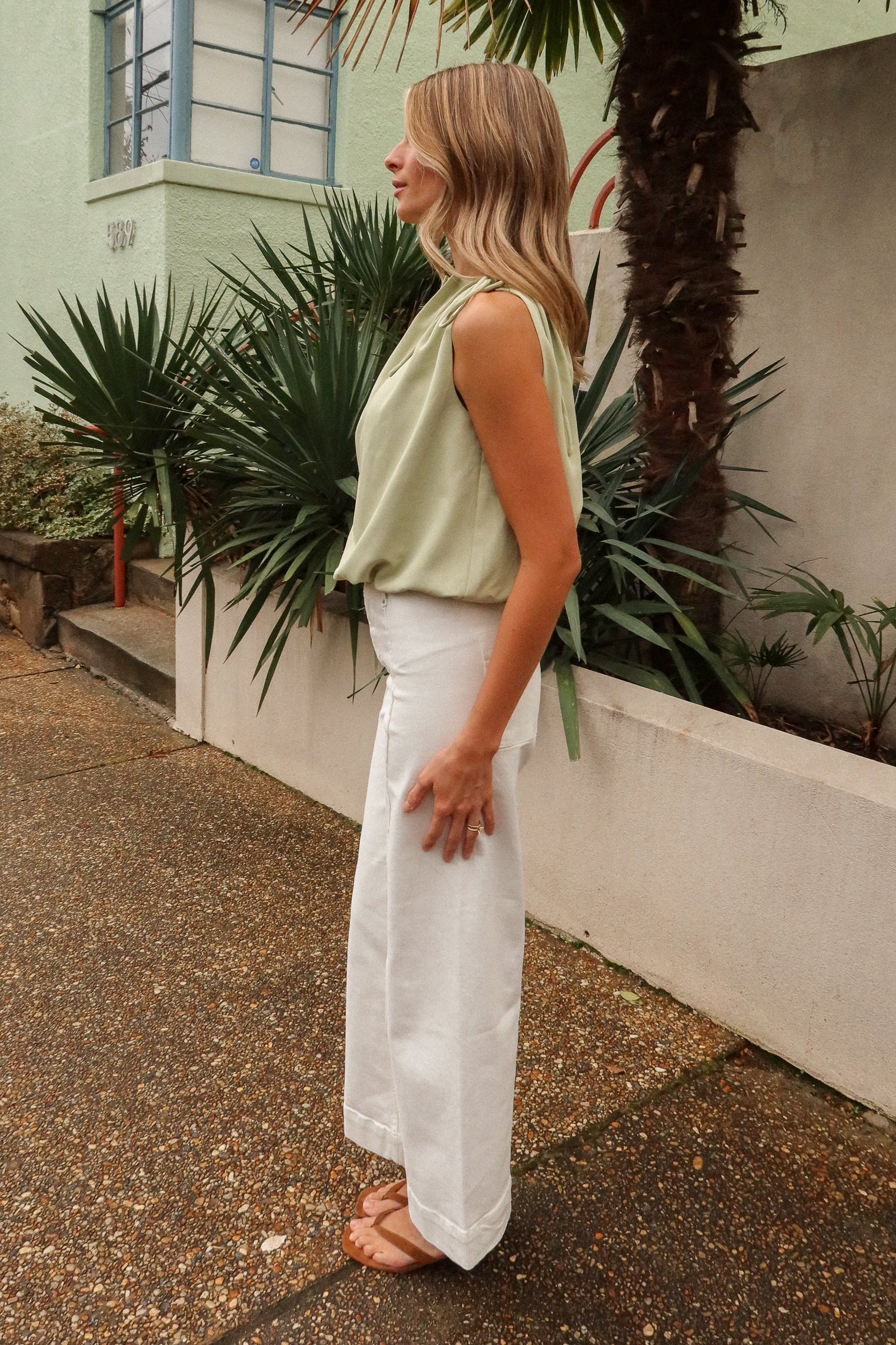 Leila Sage Bubble High Neck Tank - Image 7