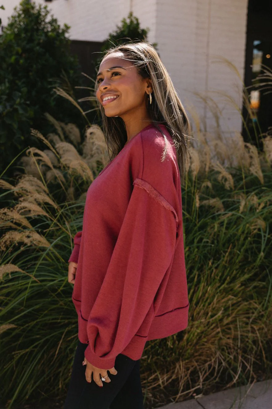 Leona Scoop Neckline Long Sleeve Sweatshirt - Image 10