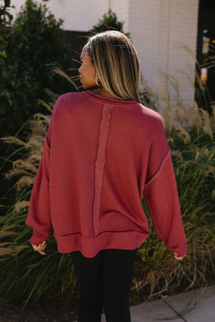 Leona Scoop Neckline Long Sleeve Sweatshirt - Image 11