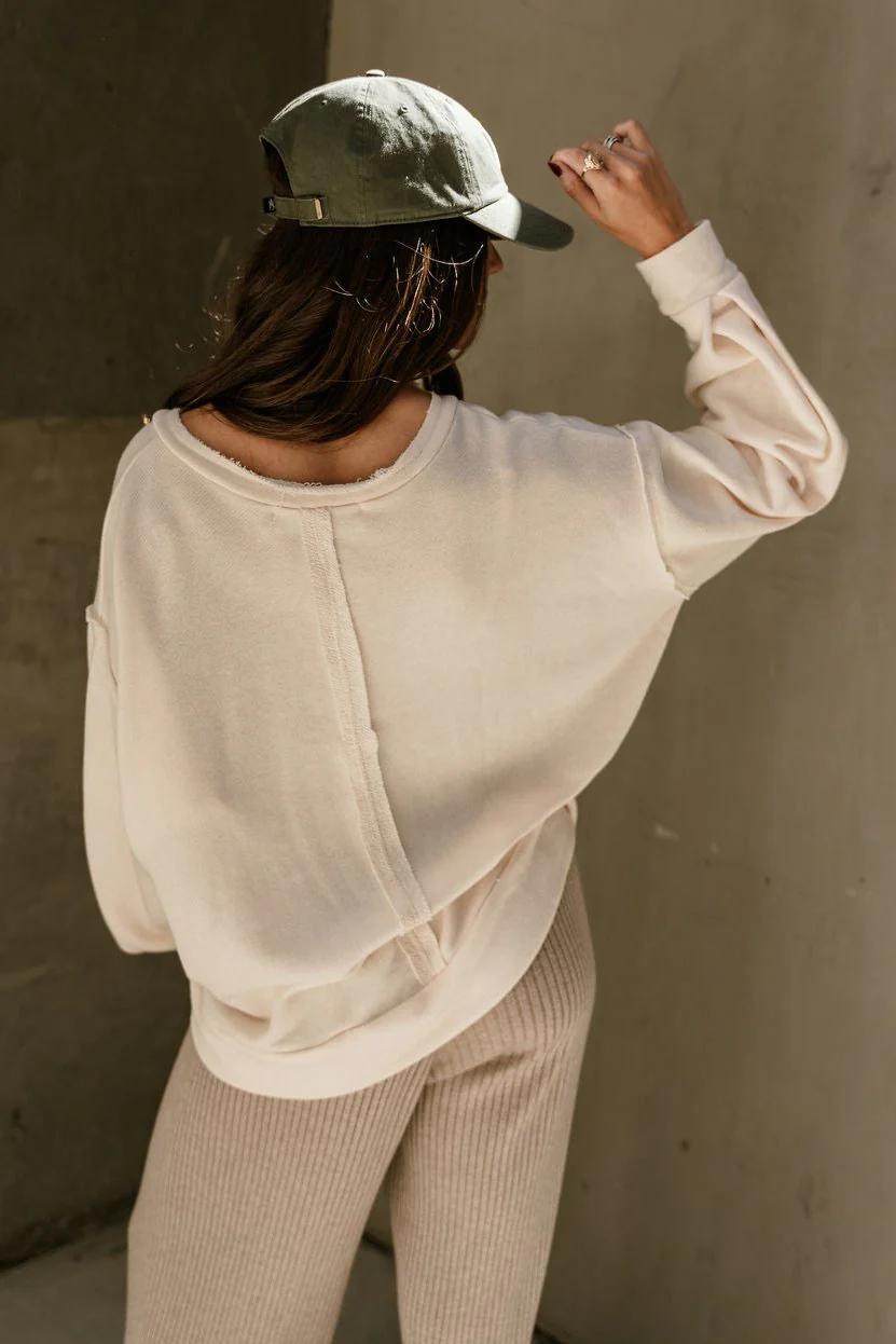 Leona Scoop Neckline Long Sleeve Sweatshirt - Image 5