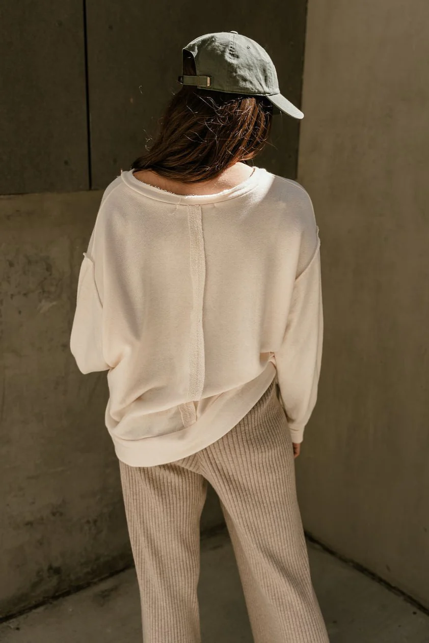 Leona Scoop Neckline Long Sleeve Sweatshirt - Image 6
