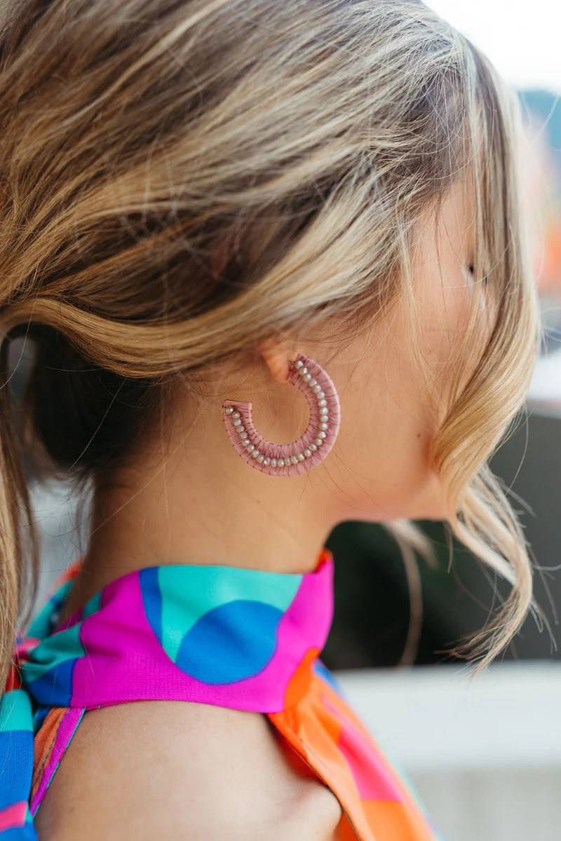 Let It Shine Earring in Mauve