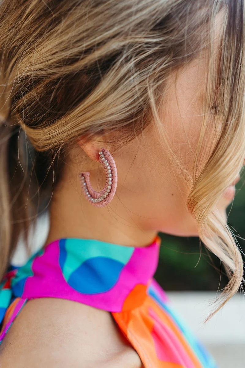 Let It Shine Earring in Mauve - Image 2