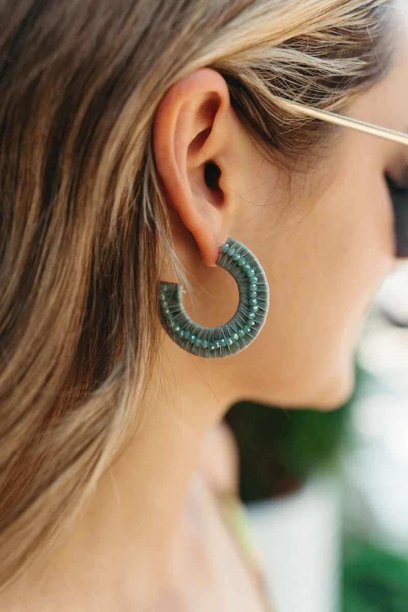 Let It Shine Earring in Sage - Image 2