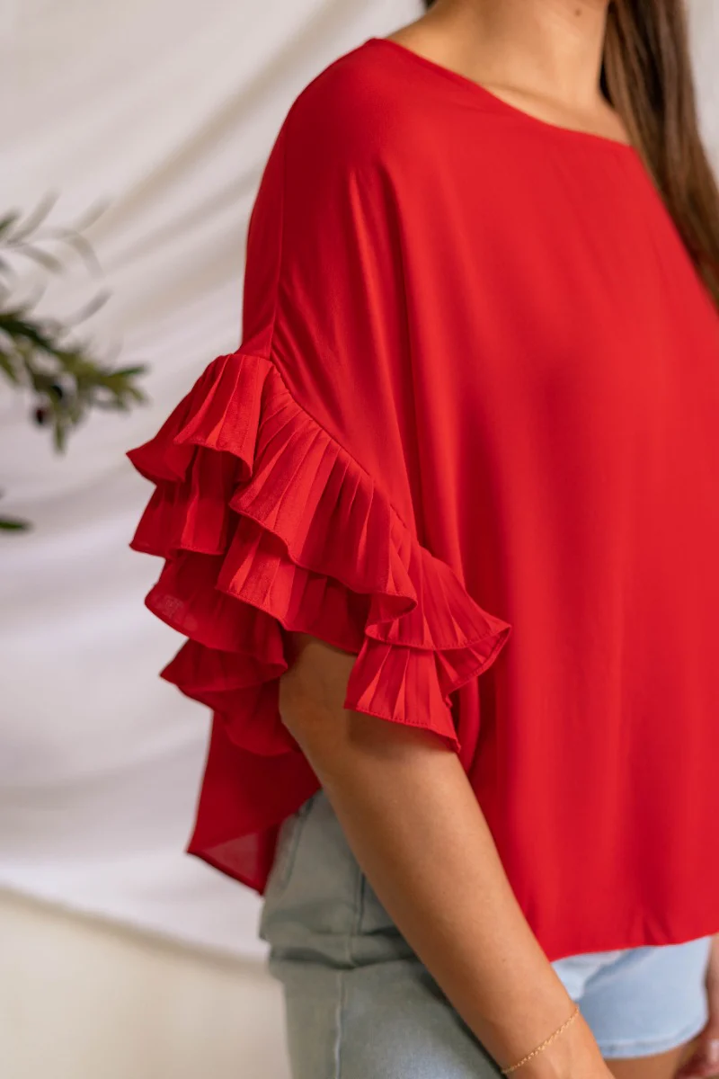 Let's Dance Ruffle Sleeve Top - Image 3