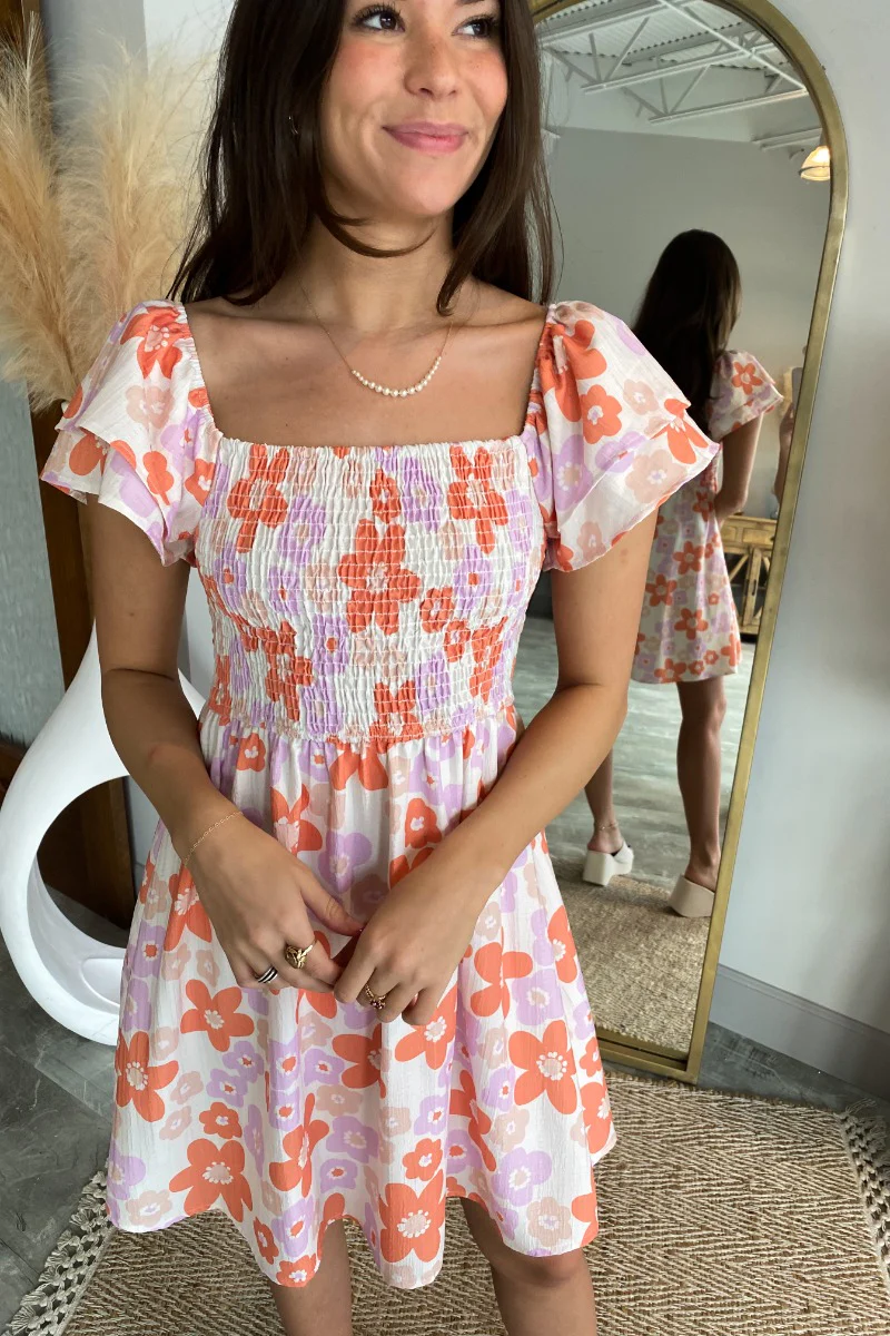 Let's Go Floral Dress