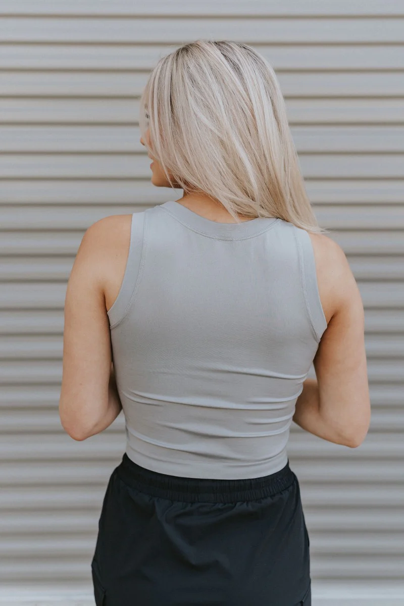 Let's Talk Tank in Grey - Image 4
