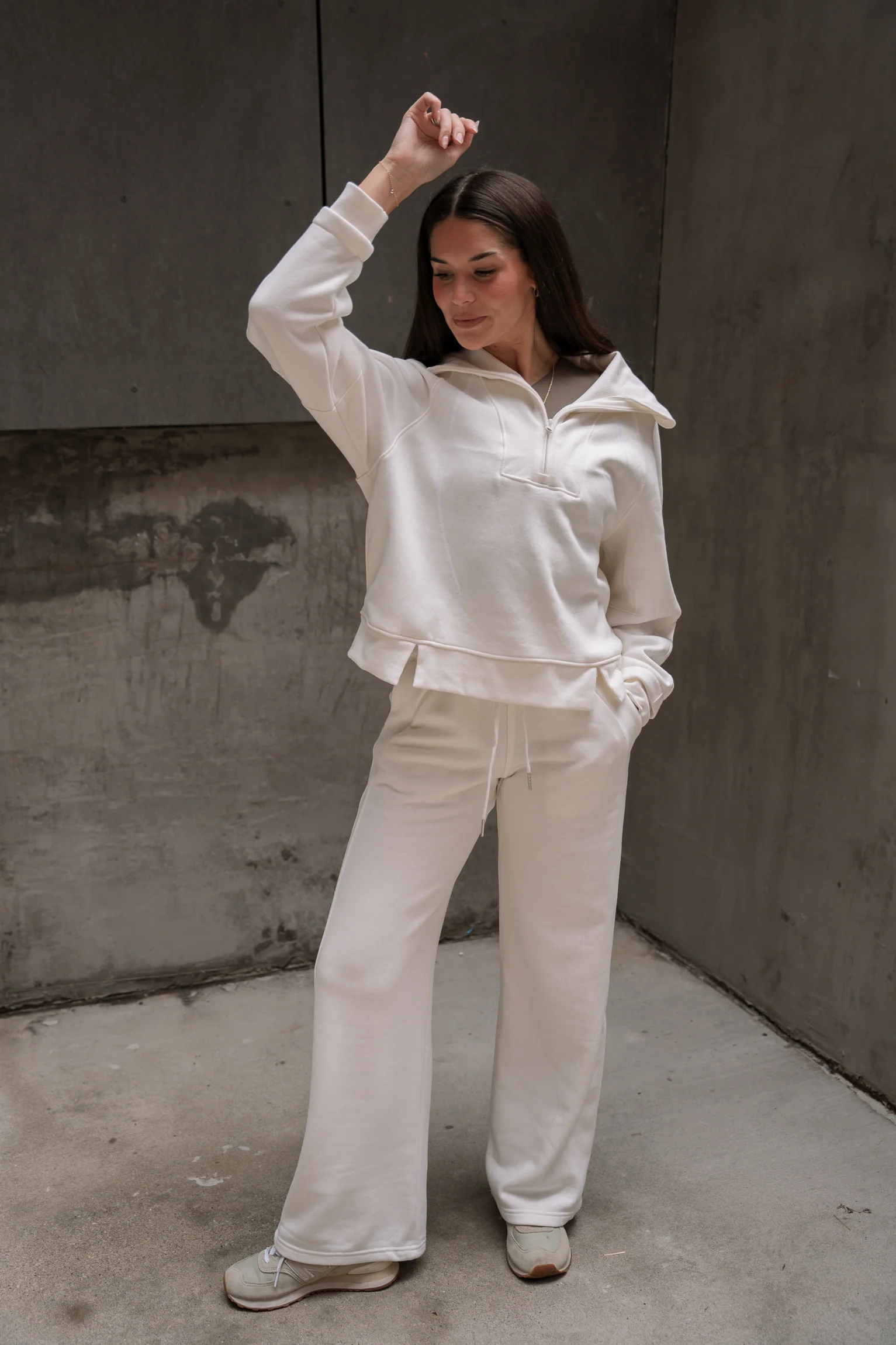 Lexi Quarter Zip-Up Long Sleeve Sweatshirt - Image 8
