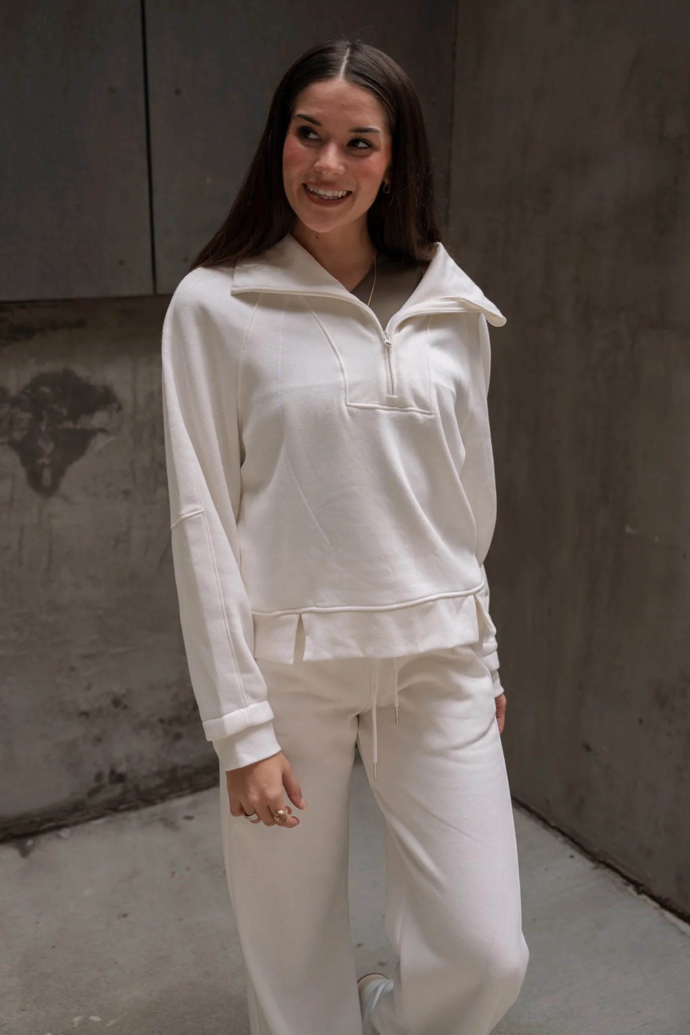 Lexi Quarter Zip-Up Long Sleeve Sweatshirt - Image 9