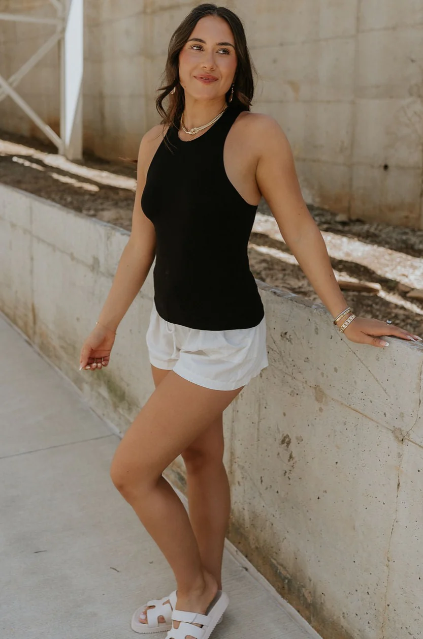 Lianna Black Sleeveless Tank - Image 6