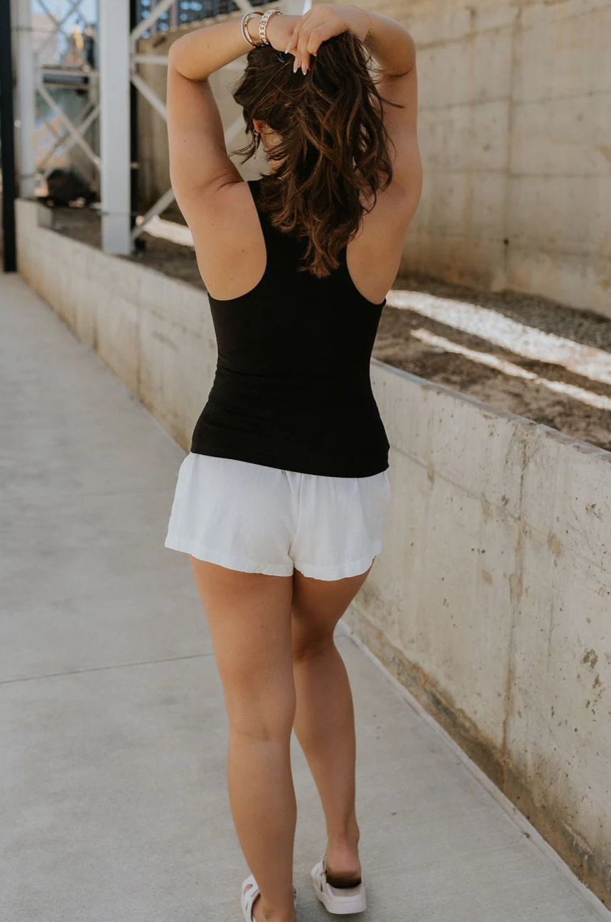 Lianna Black Sleeveless Tank - Image 7
