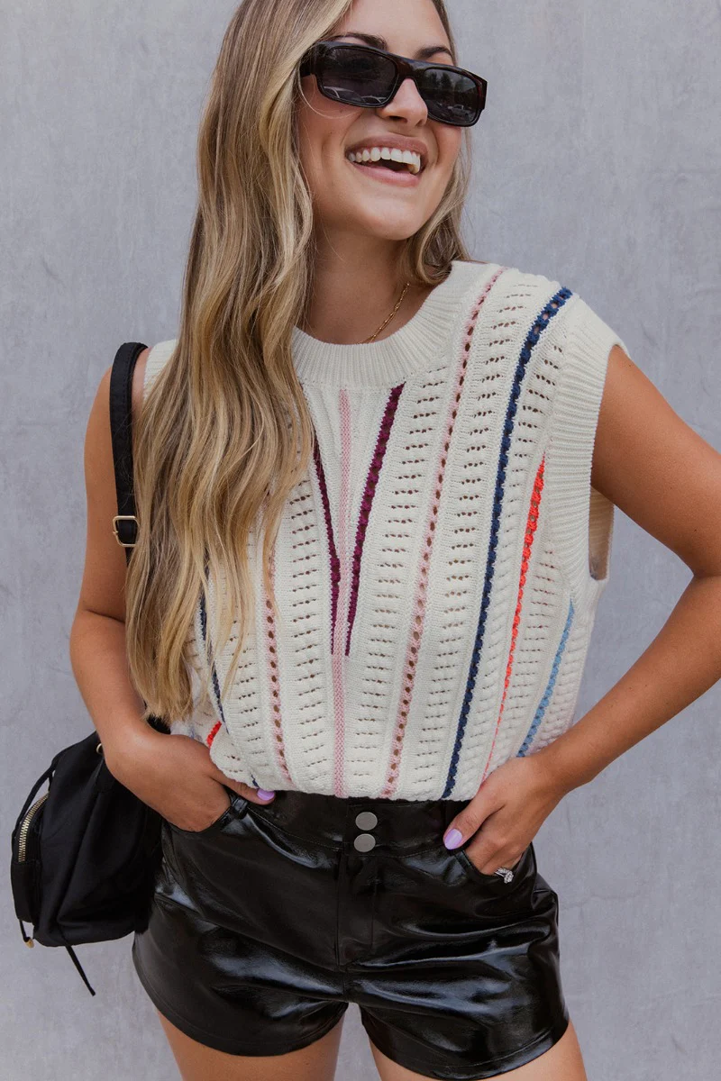Life In Color Sweater Vest
