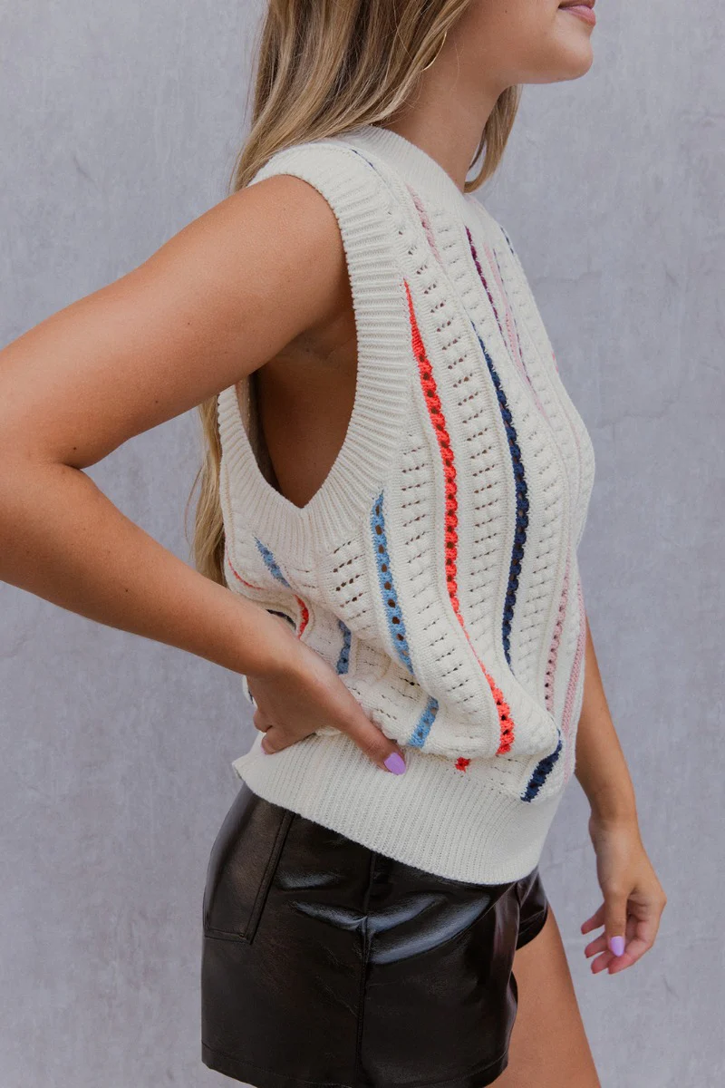 Life In Color Sweater Vest - Image 4