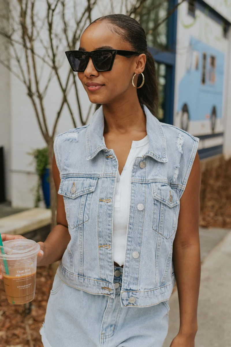Good For You Denim Vest