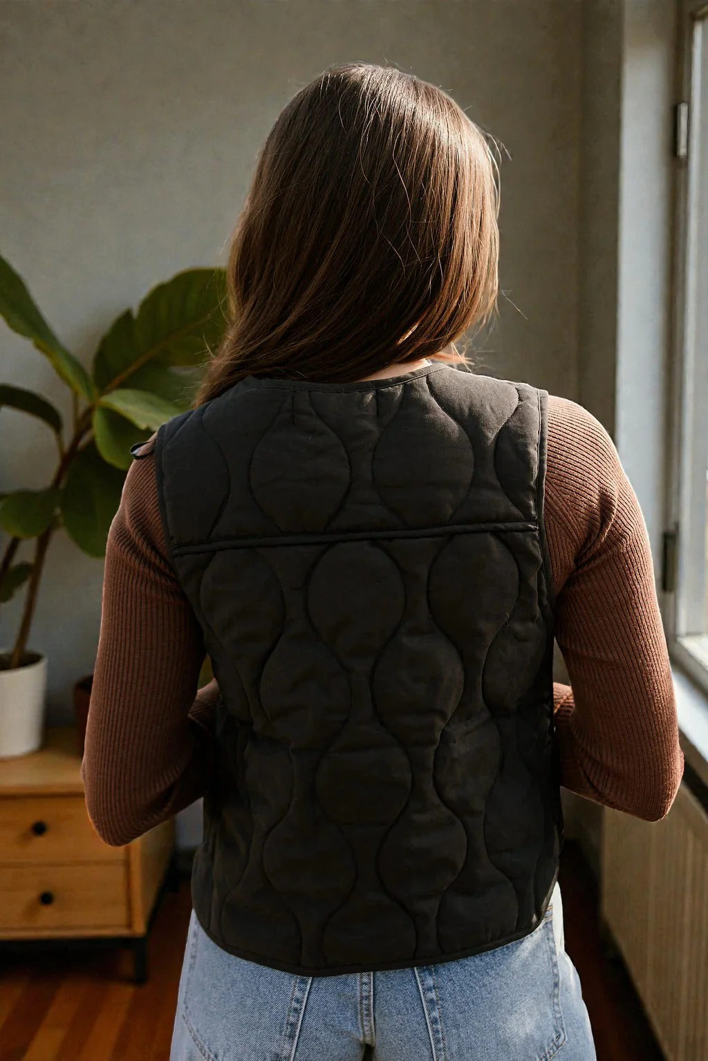 Lila Black Front Ties Vest - Image 4