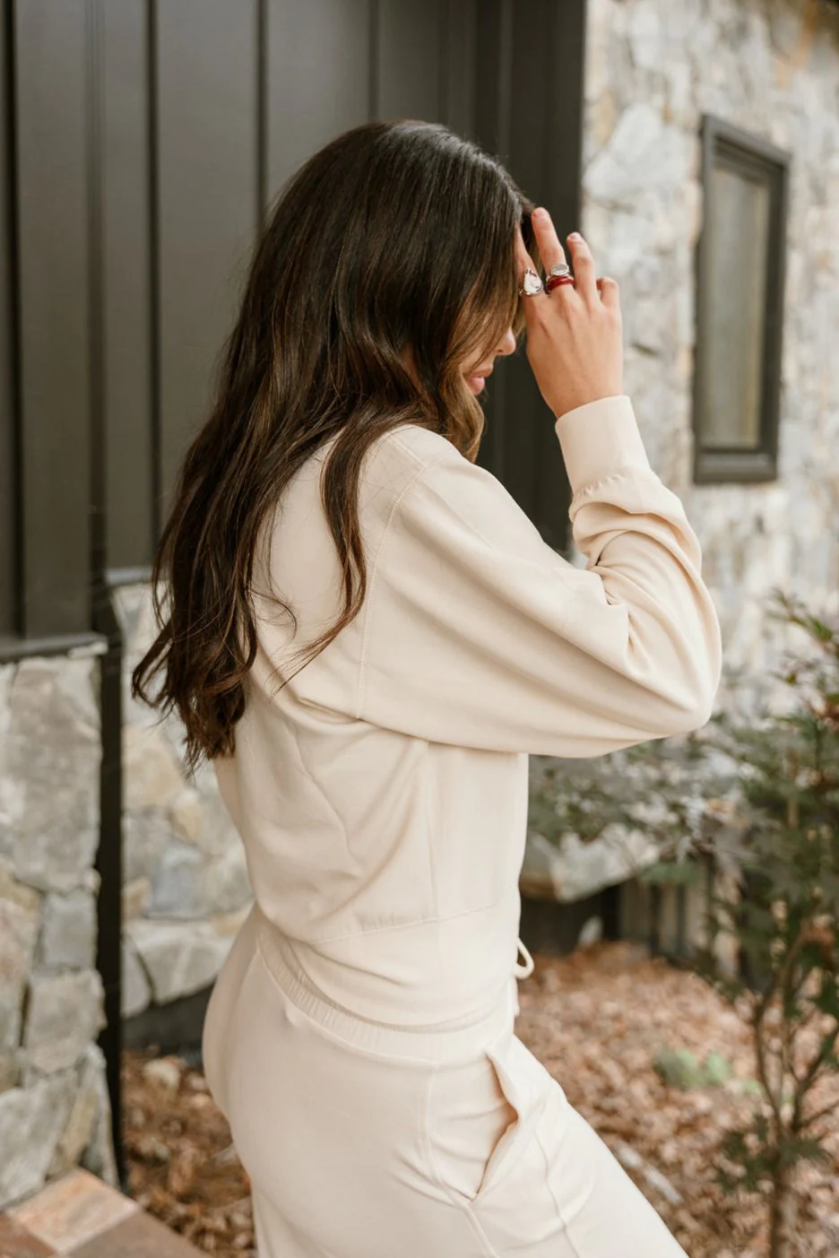 Lina Cream Butter Soft Round Neck Pullover - Image 4