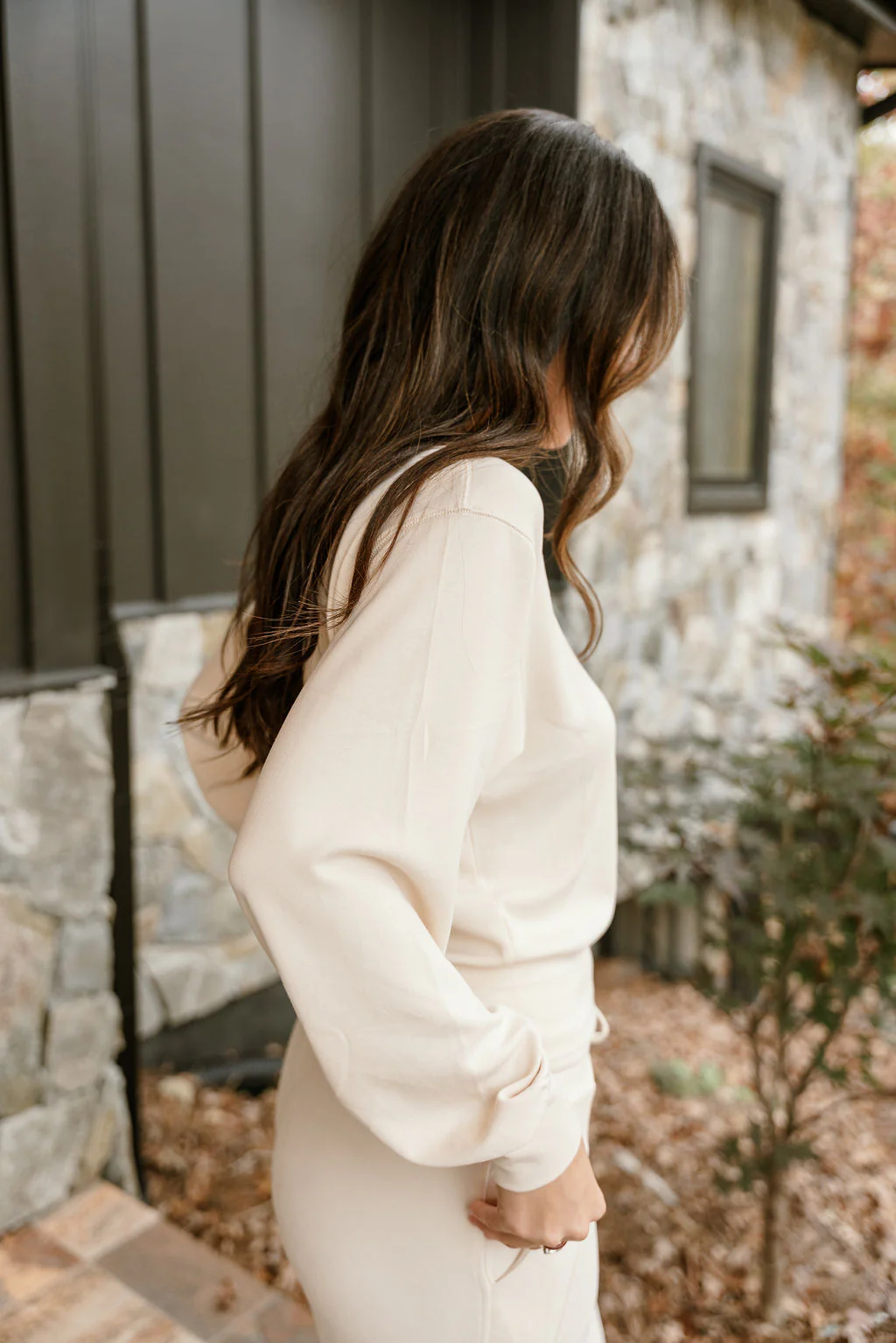 Lina Cream Butter Soft Round Neck Pullover - Image 5