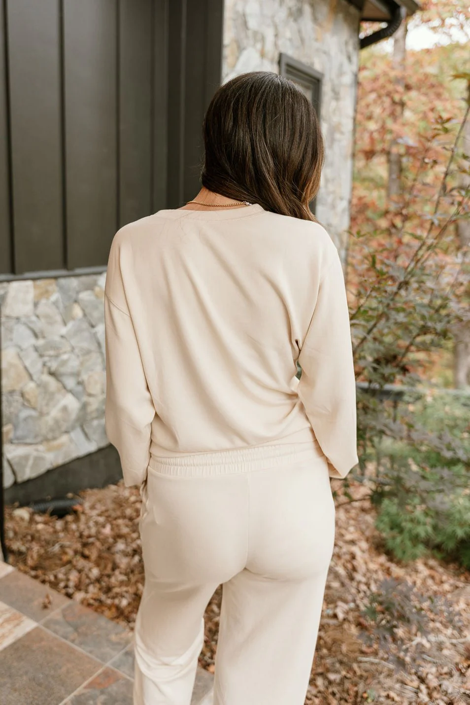 Lina Cream Butter Soft Round Neck Pullover - Image 6
