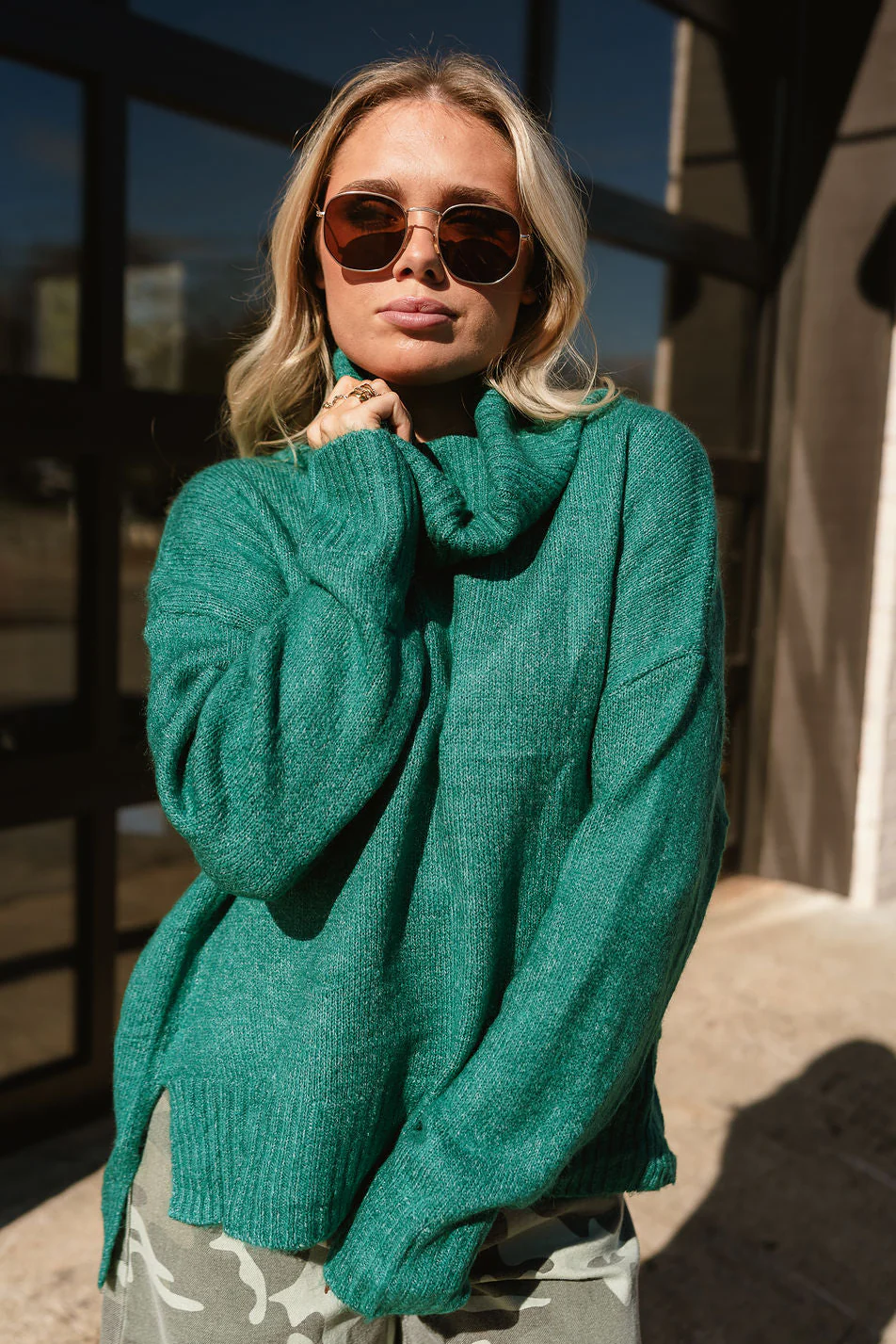 Lindy Green Turtleneck Sweater
