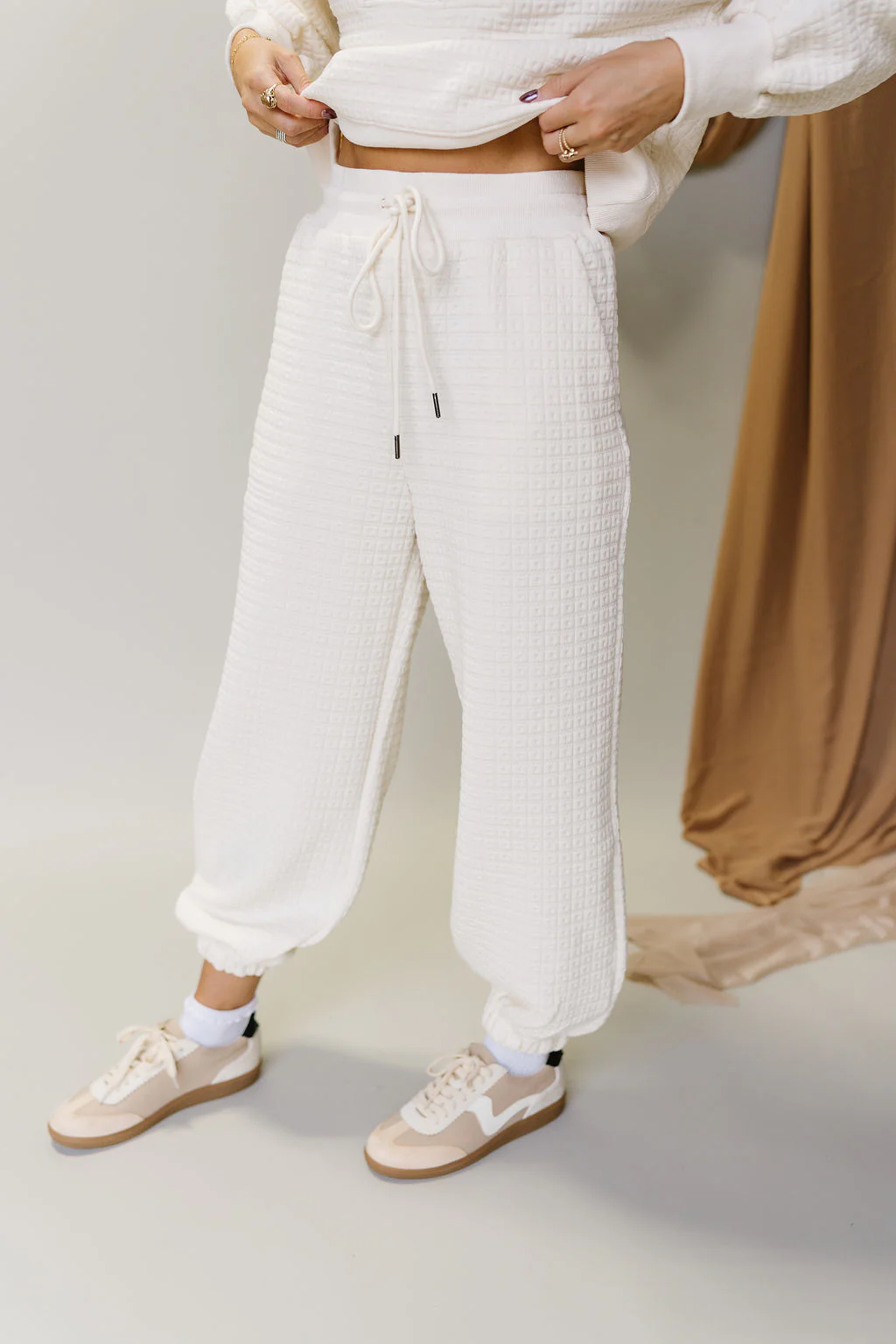 Liora Cream Jogger Pants - Image 3