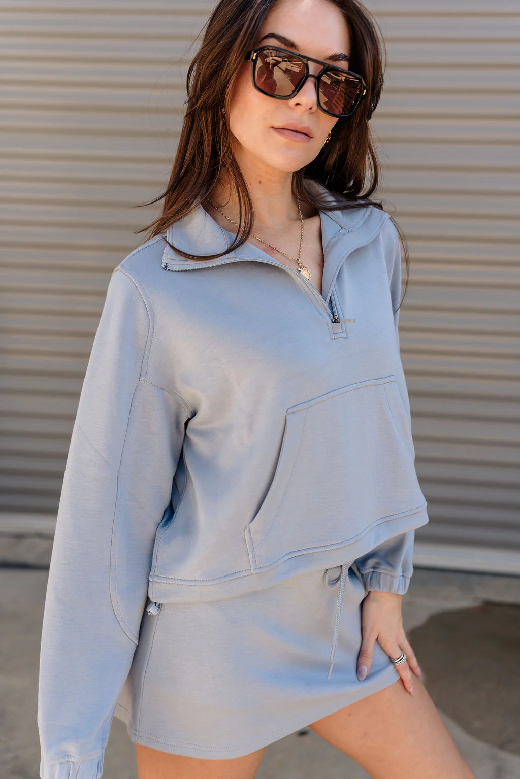 Liora Stone Blue Ultra Soft Sweatshirt - Image 2