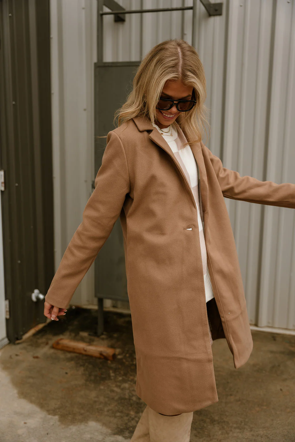 Livie Collared Long Sleeve Coat - Image 16