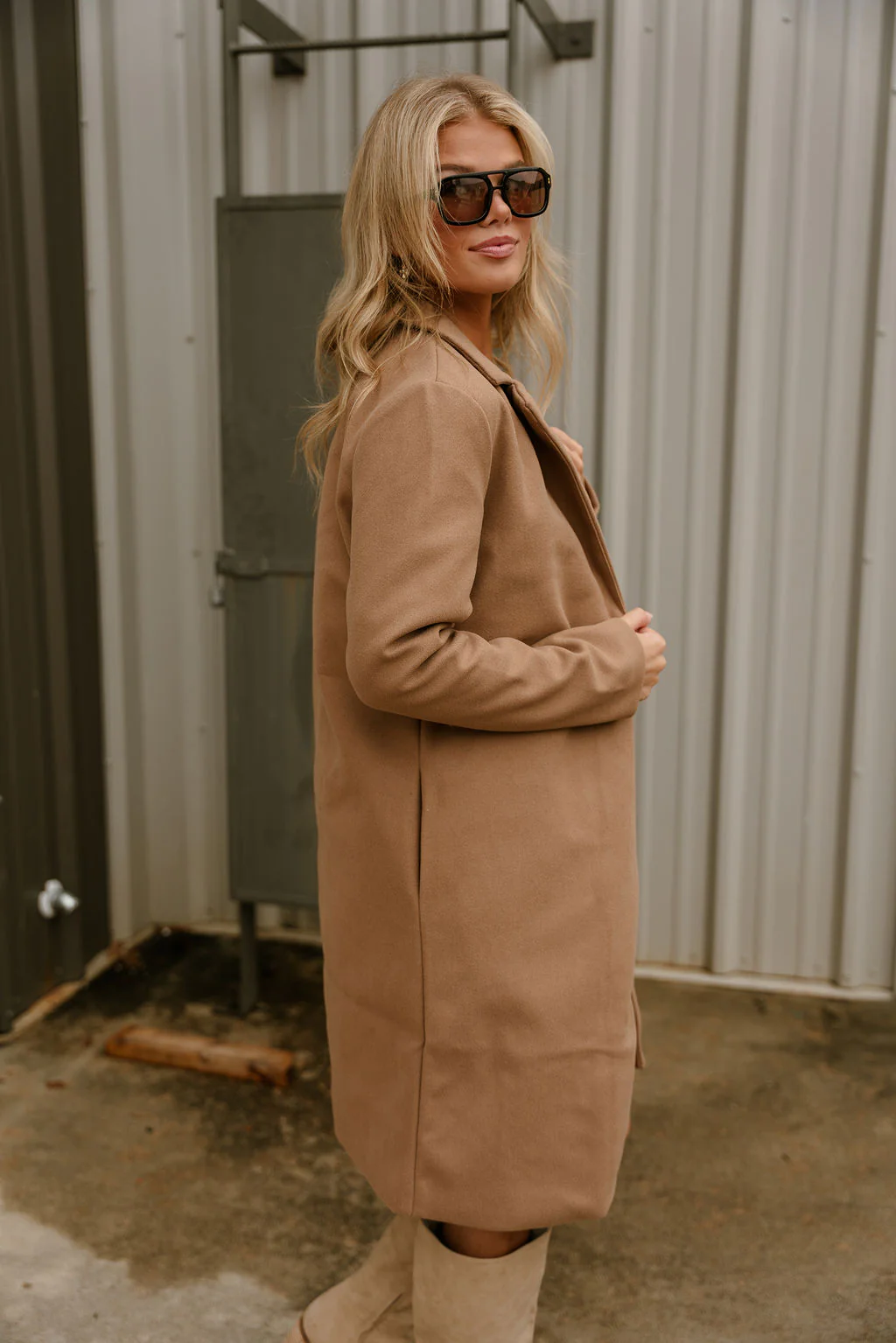 Livie Collared Long Sleeve Coat - Image 17