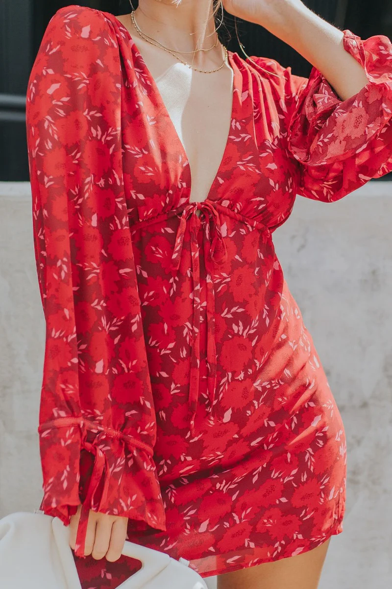 Living The Good Life Dress in Red - Image 3