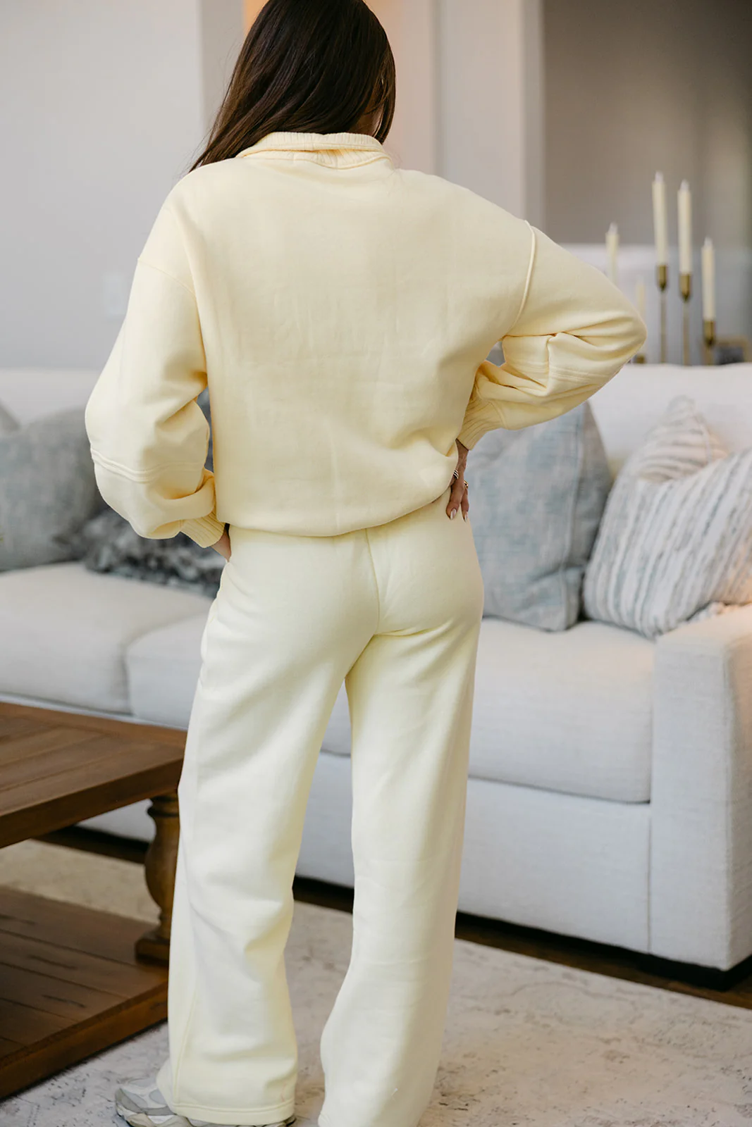Lola Yellow Wide Leg Pants - Image 3