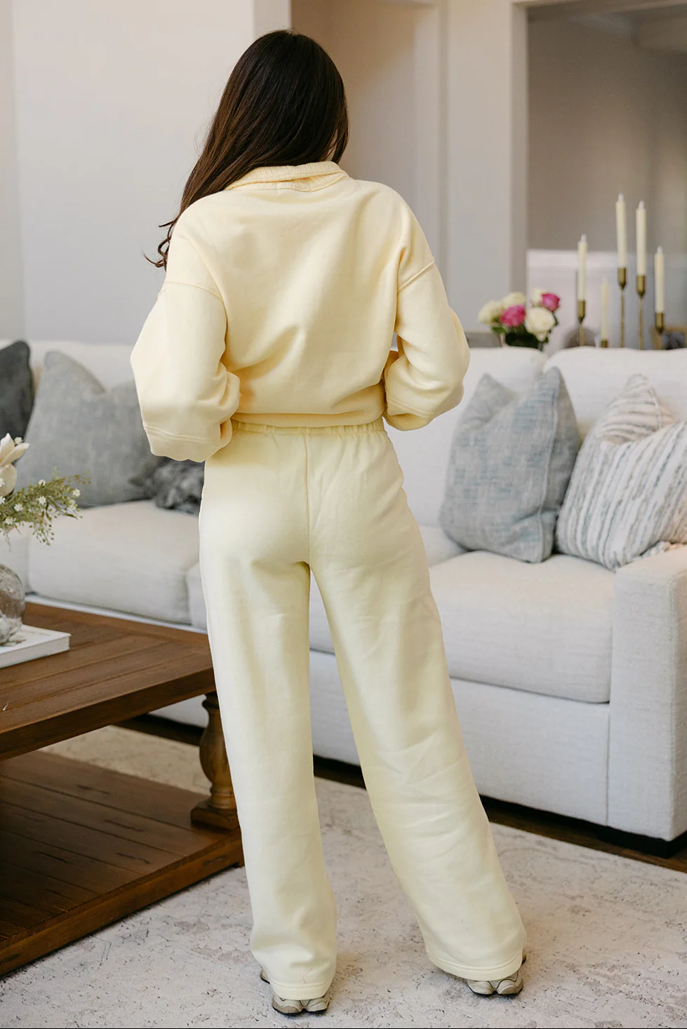 Lola Yellow Wide Leg Pants - Image 4
