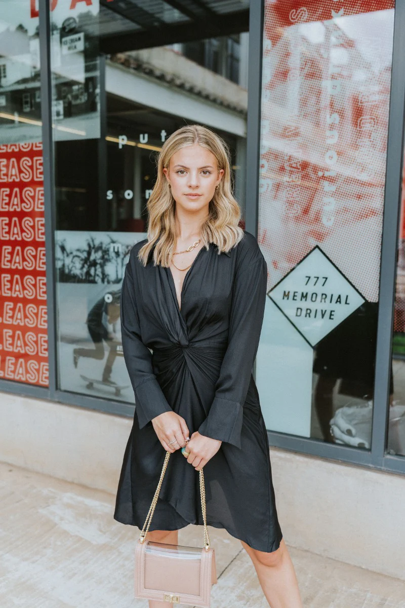 Lost In The Moment Dress in Black - Image 2
