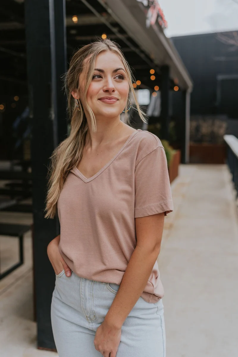 Lounge Life Top in Taupe - Image 2