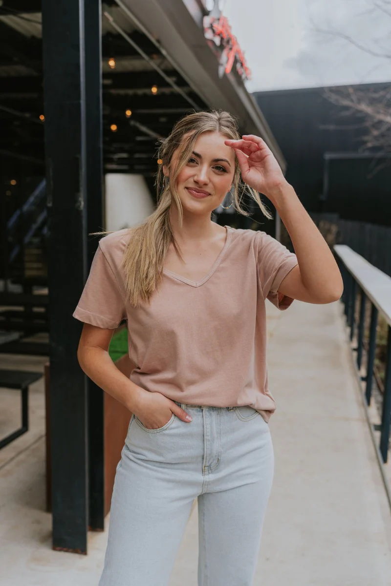 Lounge Life Top in Taupe - Image 3