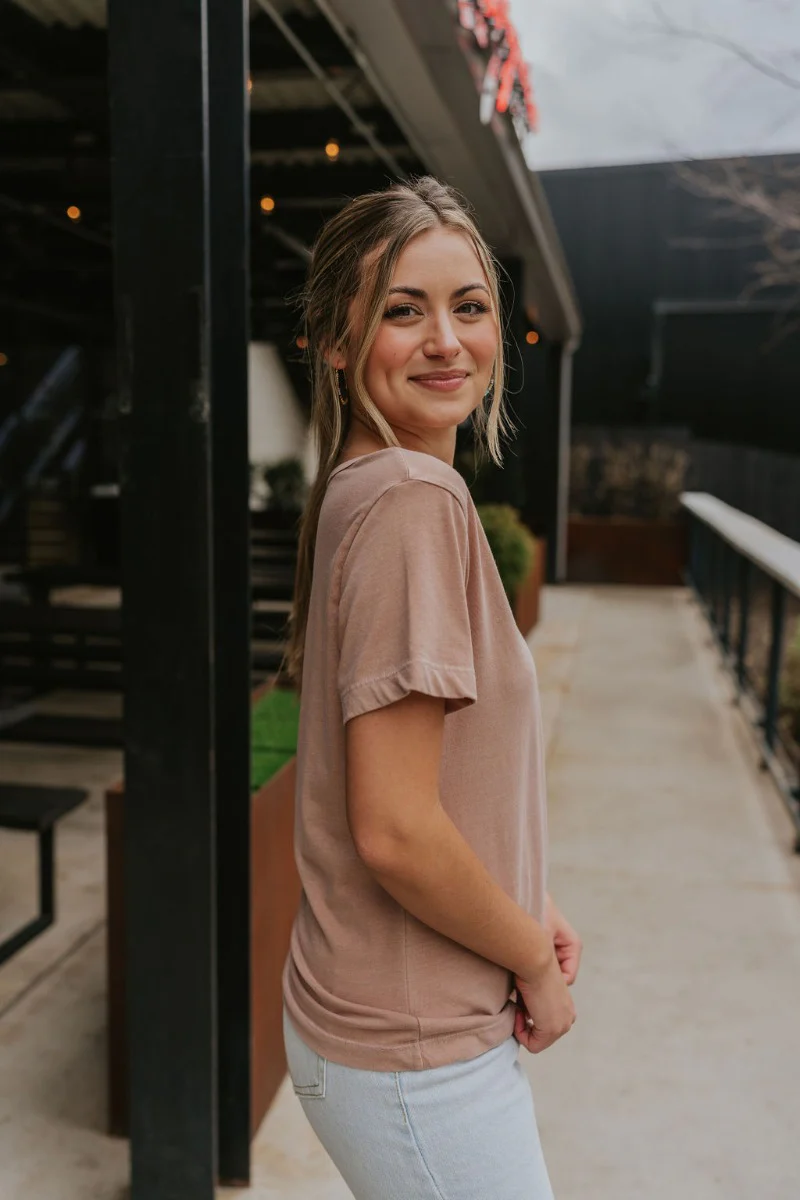 Lounge Life Top in Taupe - Image 4