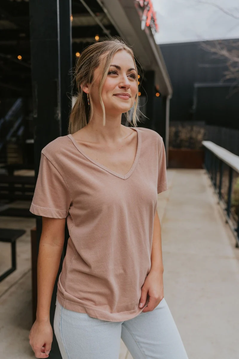 Lounge Life Top in Taupe - Image 5