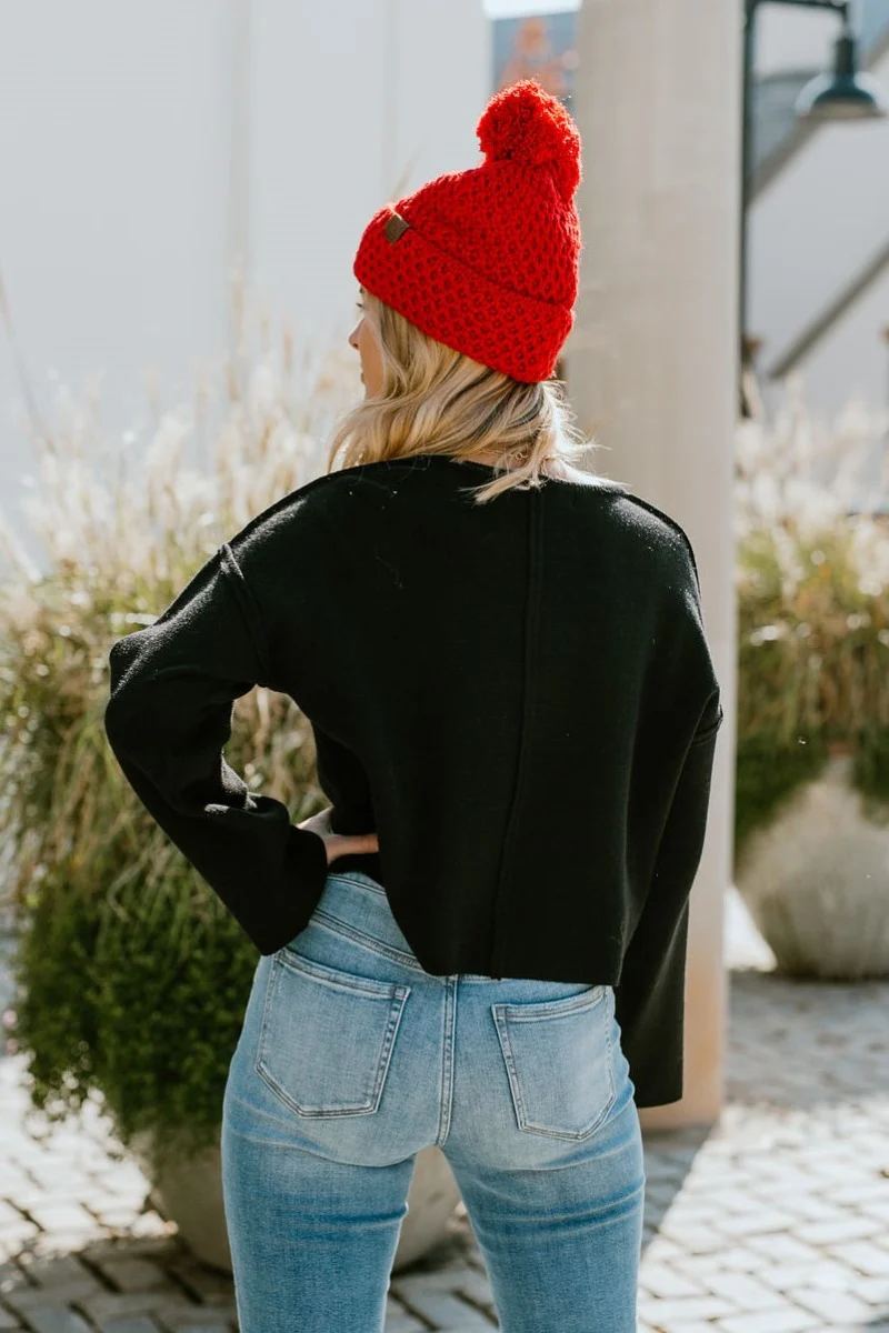 Love Always Sweater in Black - Image 4