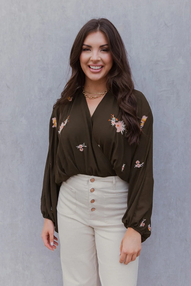 Love You Long Time Floral Top
