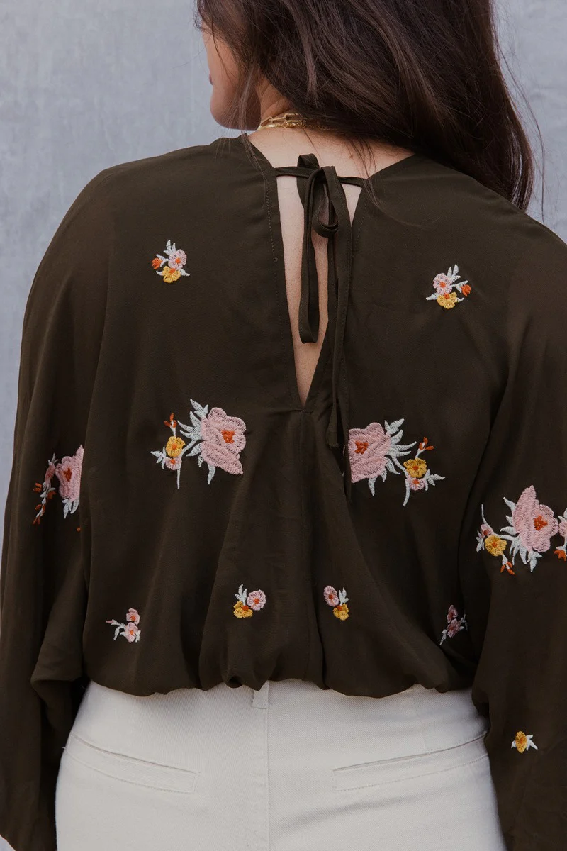 Love You Long Time Floral Top - Image 4